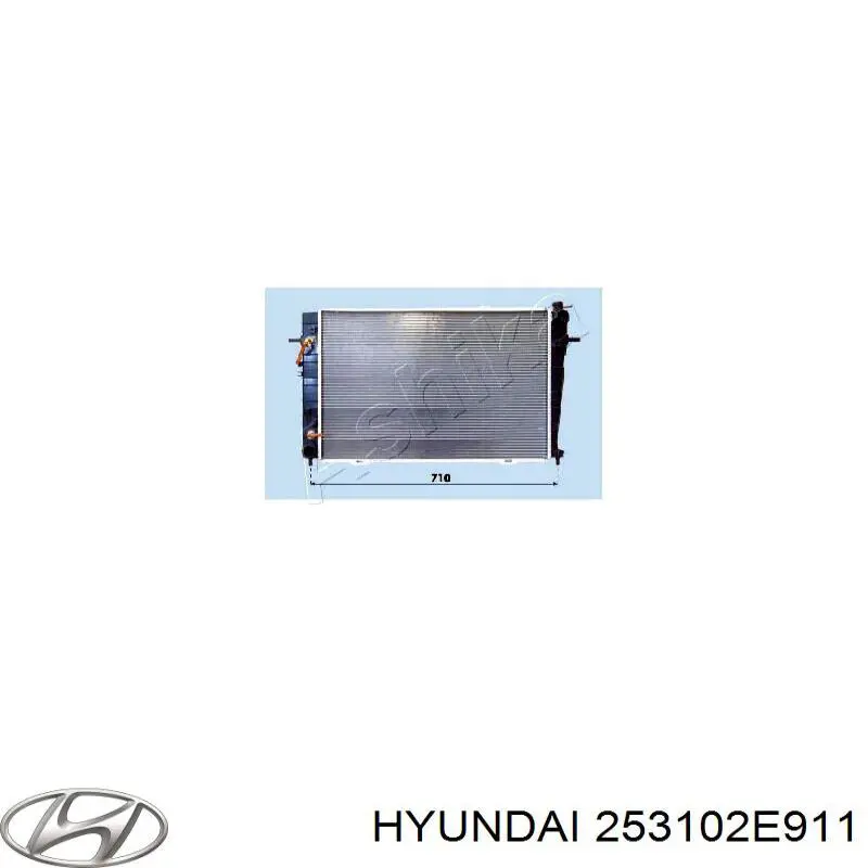 Радиатор 253102E911 Hyundai/Kia