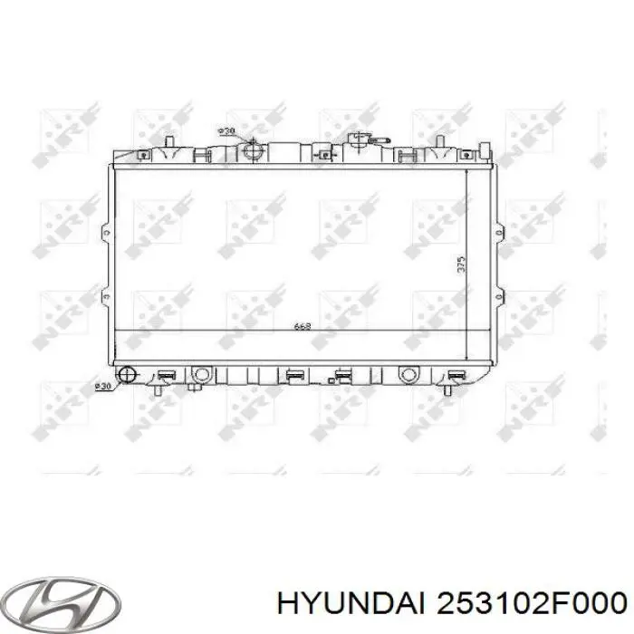 Радиатор охлаждения Hyundai/Kia 253102F000