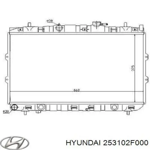 Радиатор 253102F000 Hyundai/Kia