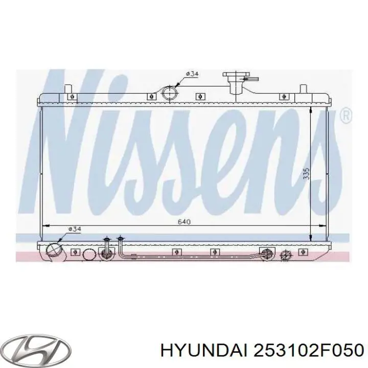 Радиатор 253102F050 Hyundai/Kia
