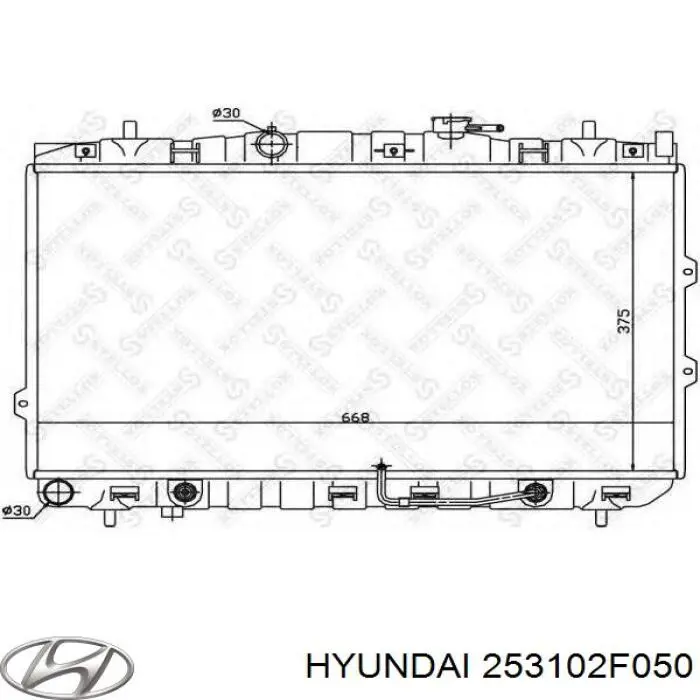 Радиатор охлаждения Hyundai/Kia 253102F050