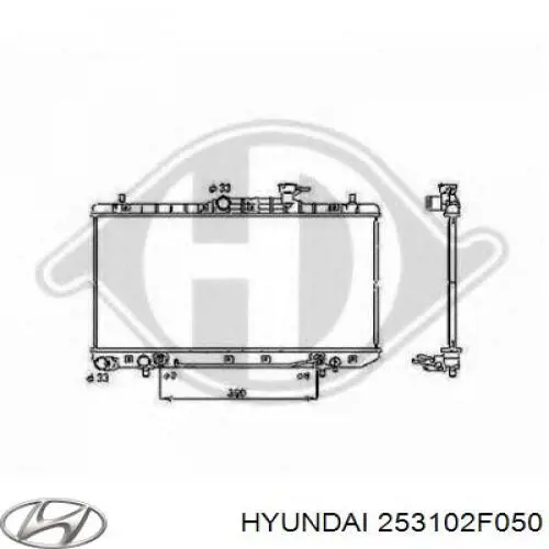 Радиатор 253102F050 Hyundai/Kia