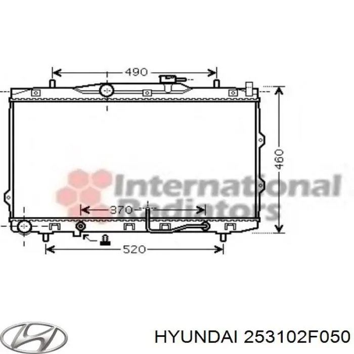253102F050 Hyundai/Kia Радиатор основной