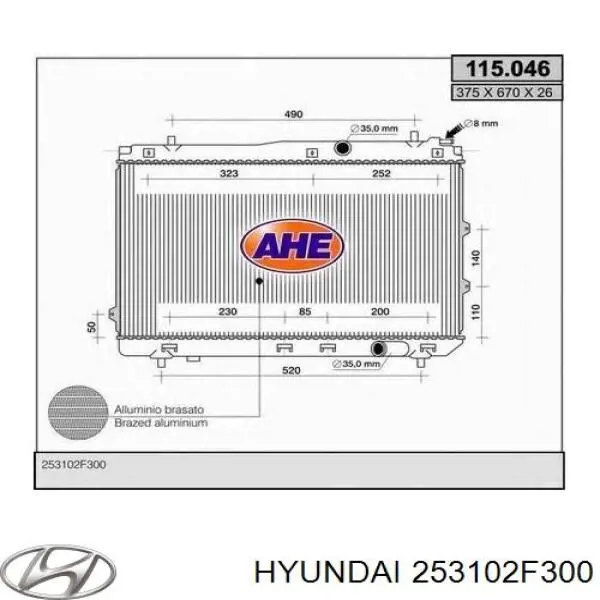 Радиатор 253102F300 Hyundai/Kia