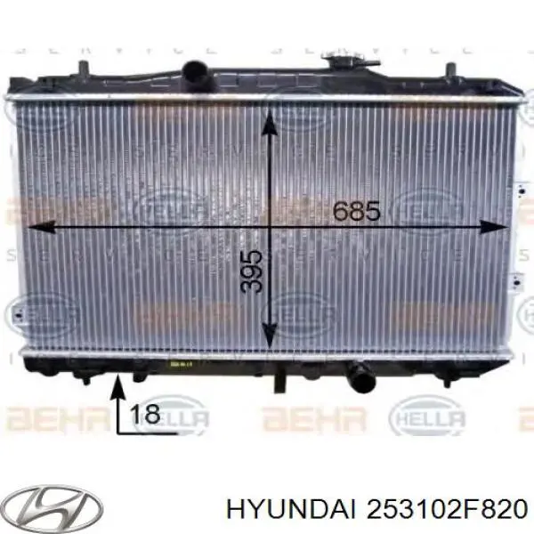 Радиатор 253102F820 Hyundai/Kia