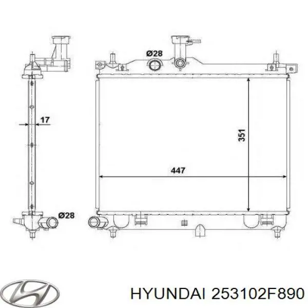 253102F890 Hyundai/Kia Радиатор основной