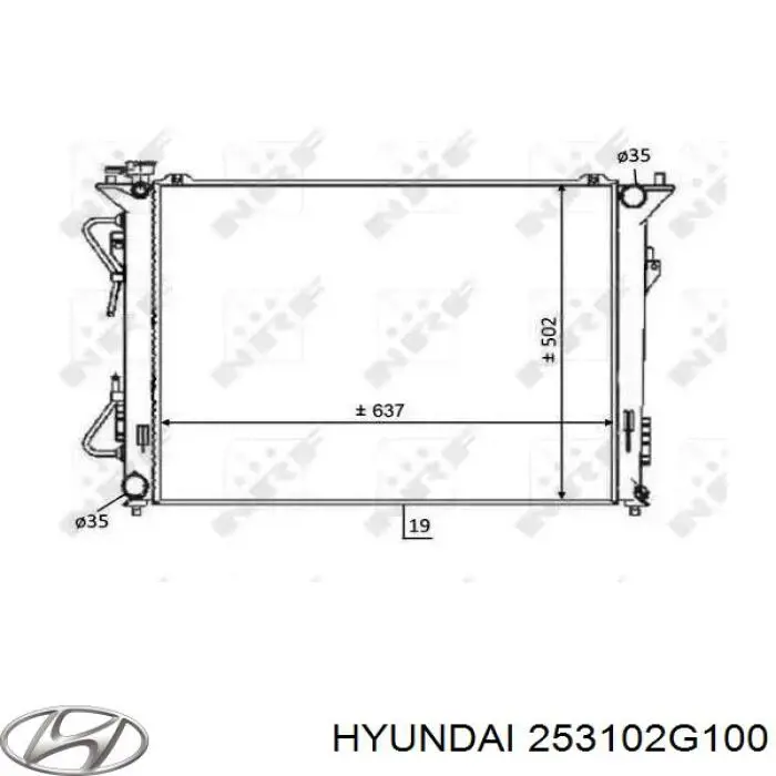 253103K195 Hyundai/Kia радиатор