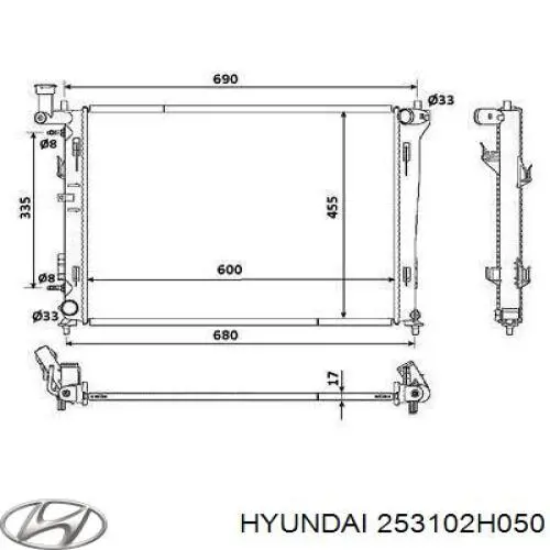 253102H050 Hyundai/Kia радиатор