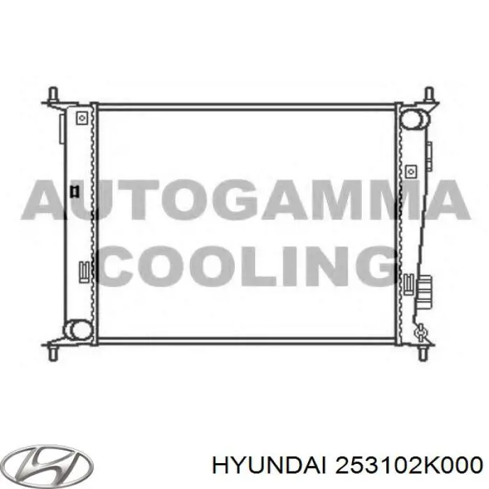 Купить 253102K000 Hyundai/Kia Радиатор водяной