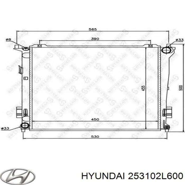 Купить 253102L600 Hyundai/Kia Радиатор водяной
