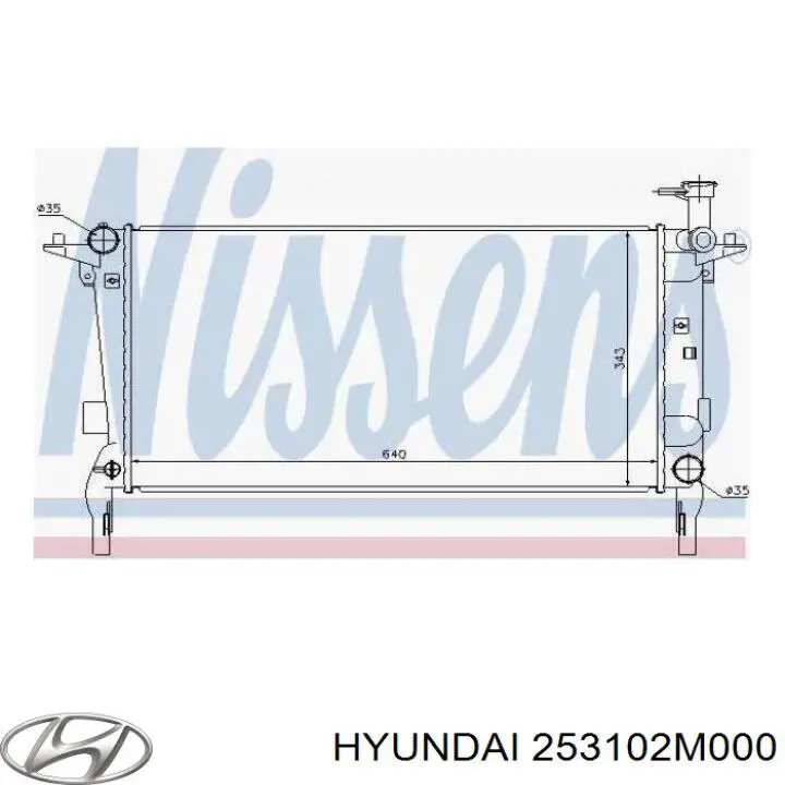 Радиатор 253102M000 Hyundai/Kia