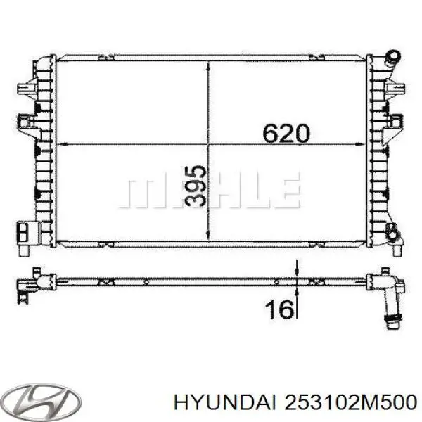 253102M500 Hyundai/Kia Радиатор основной