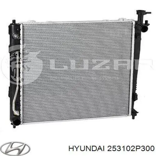 253102P300 Hyundai/Kia radiador de esfriamento de motor