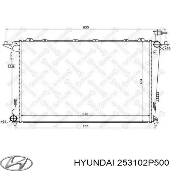 253102P500 Hyundai/Kia Радиатор основной