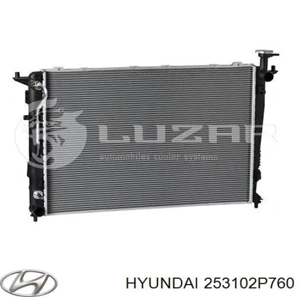 253102P760 Hyundai/Kia radiador de esfriamento de motor