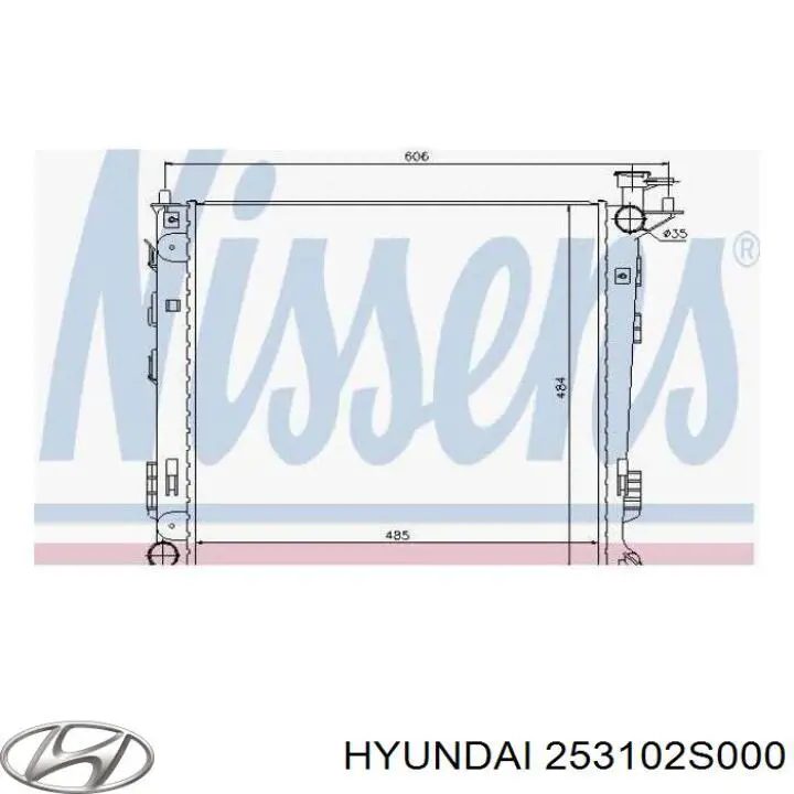 Купить 253102S000 Hyundai/Kia Радиатор водяной