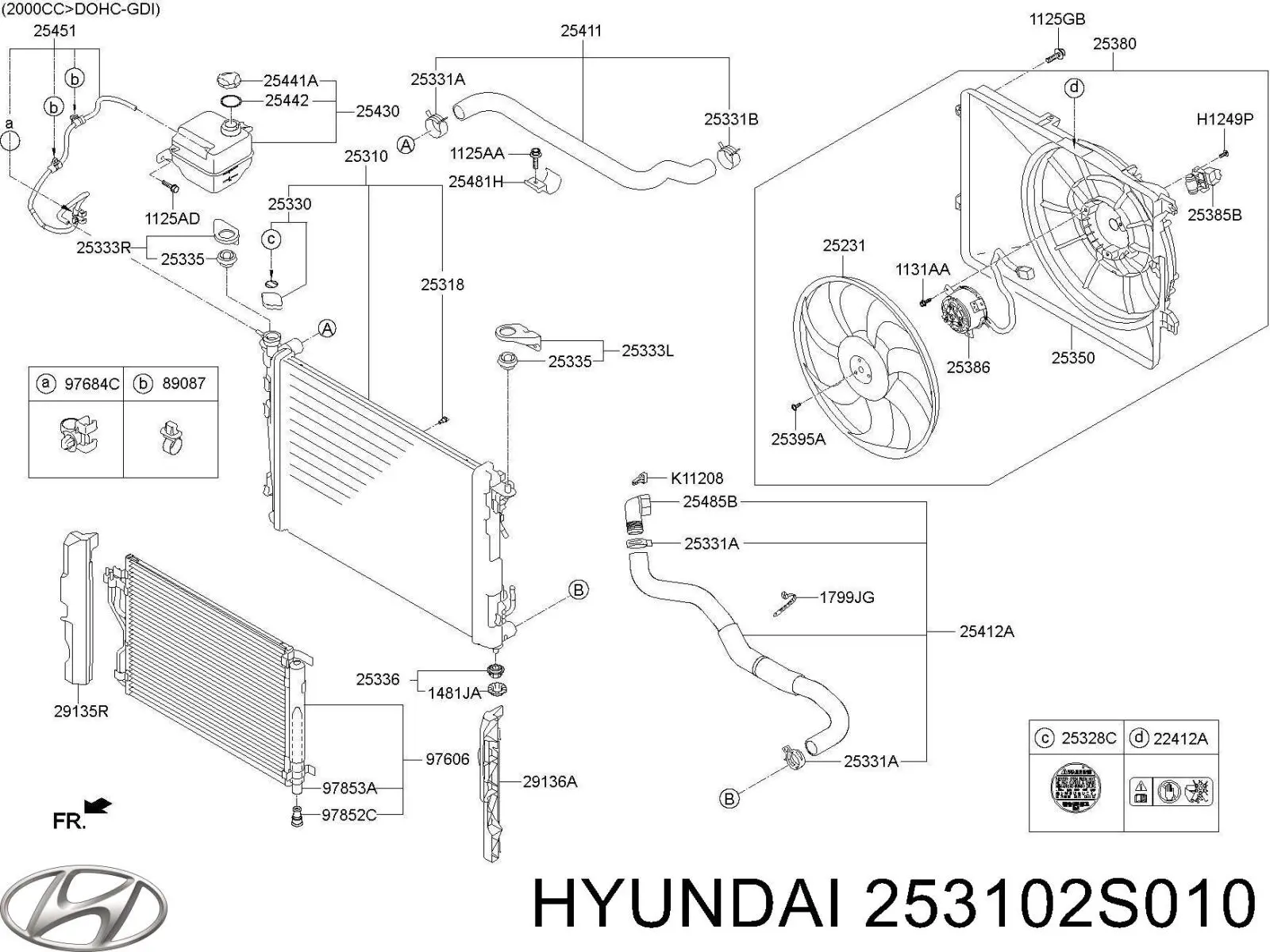 Купить 253102S010 Hyundai/Kia Радиатор водяной
