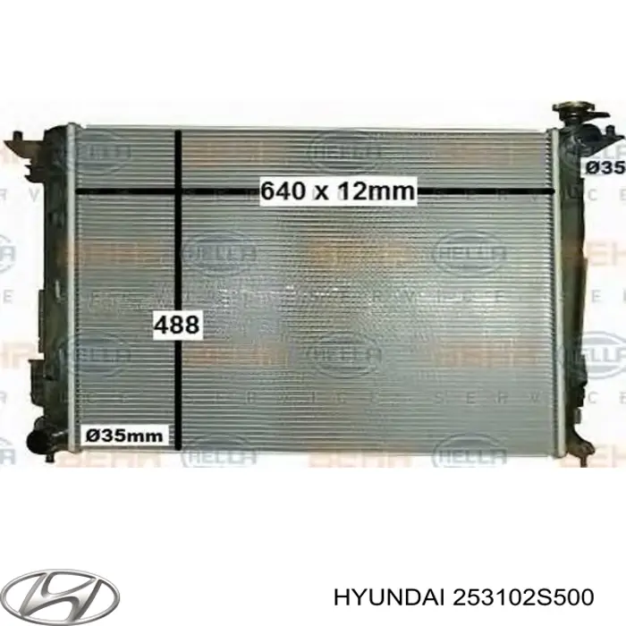 Купить 253102S500 Hyundai/Kia Радиатор водяной