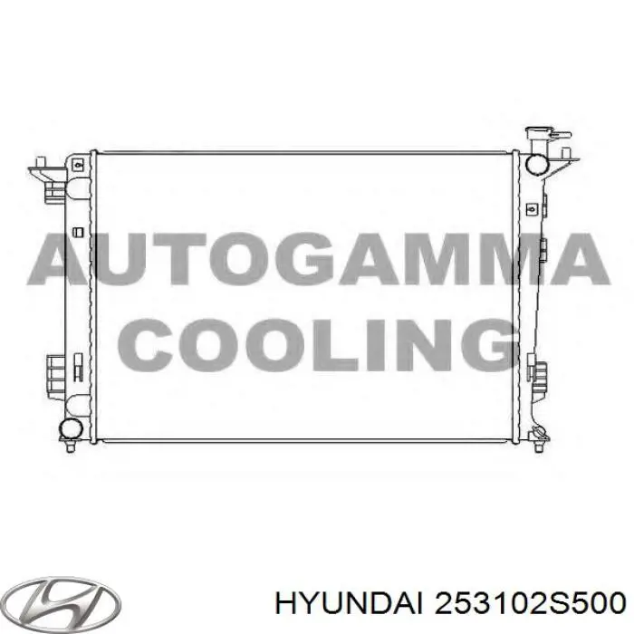 253102S500 Hyundai/Kia Радиатор основной