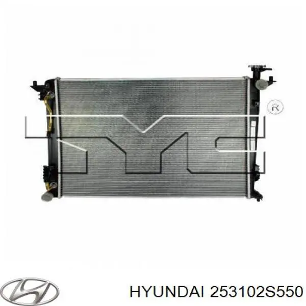 253102S550 Hyundai/Kia radiador de esfriamento de motor
