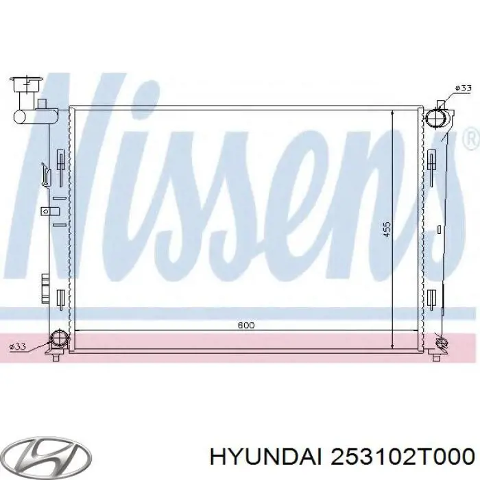 Радиатор 253102T000 Hyundai/Kia