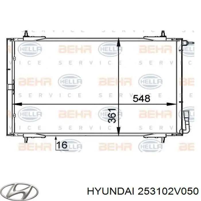 Радиатор 253102V050 Hyundai/Kia