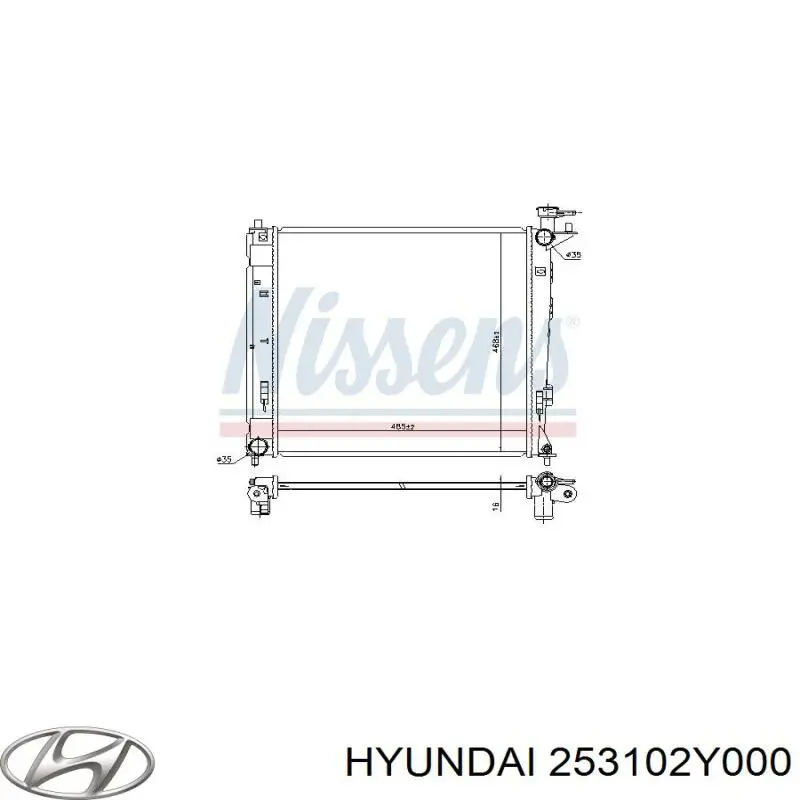 253102Y000 Hyundai/Kia Радиатор основной