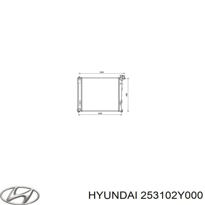 Радиатор охлаждения двигателя Hyundai/Kia 253102Y000 цена, от 50.28 USD