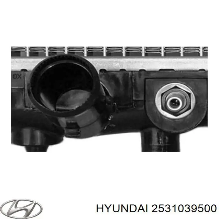 Радиатор 2531039500 Hyundai/Kia