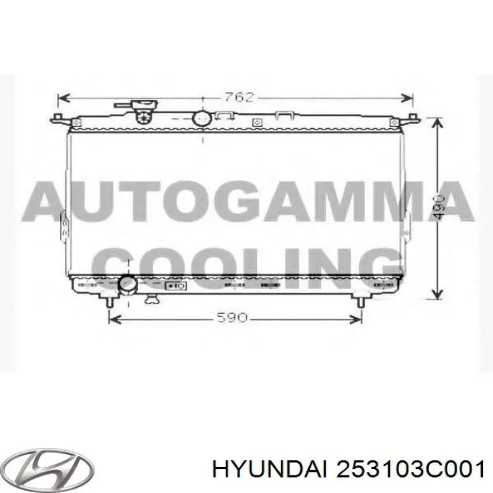 253103C001 Hyundai/Kia радиатор