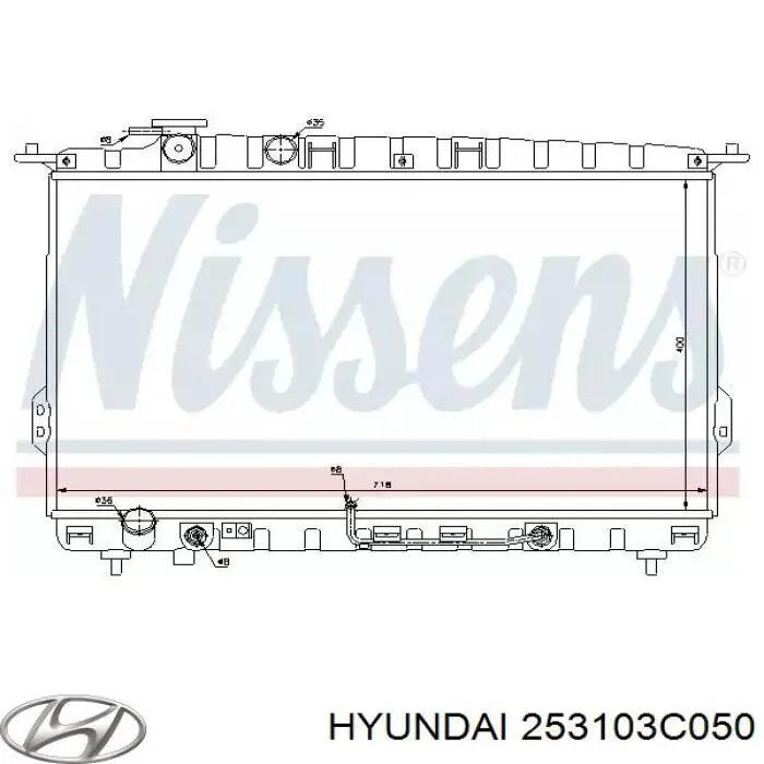 Купить 253103C050 Hyundai/Kia Радиатор водяной