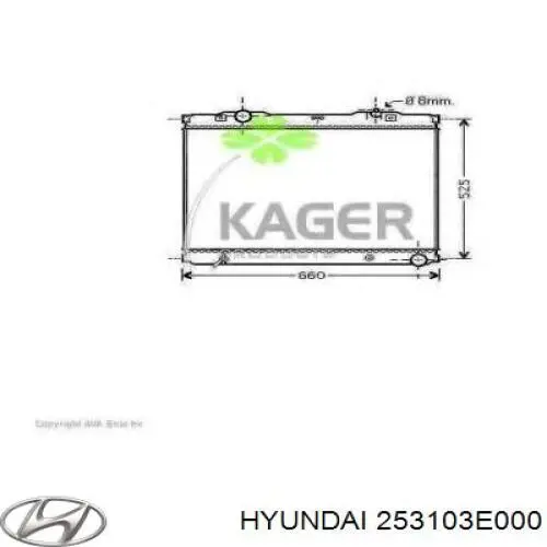Радиатор охлаждения двигателя Hyundai/Kia 253103E000 цена, от 87.12 USD