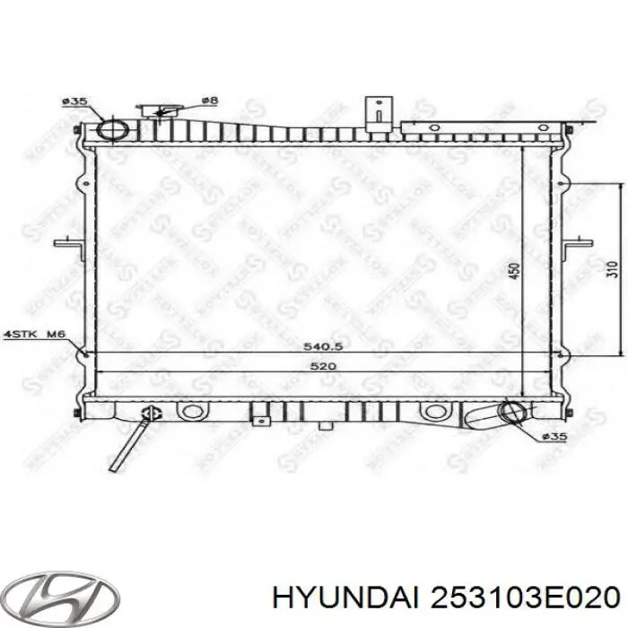 Радиатор охлаждения HCC 253103E020