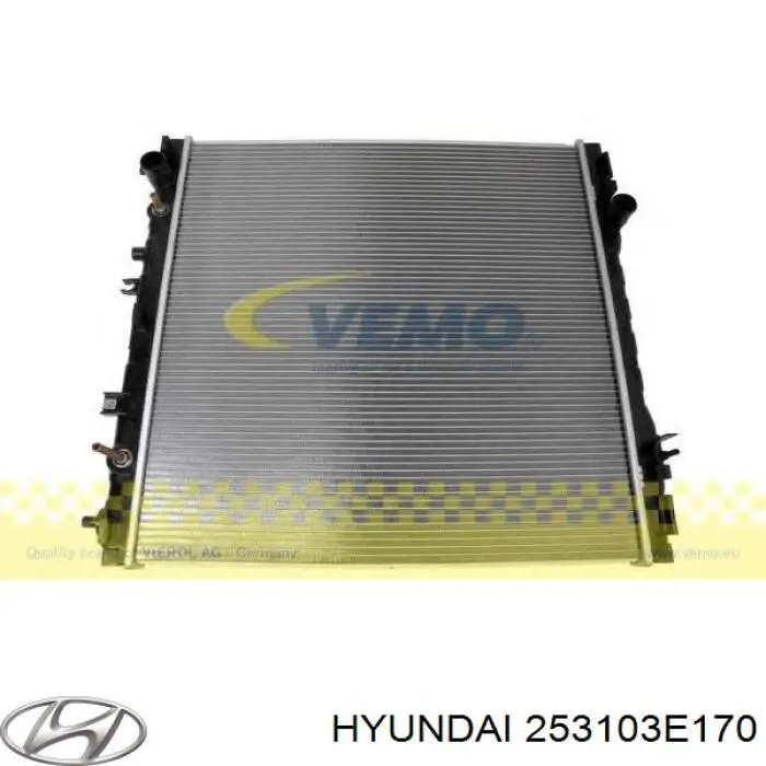 Радиатор охлаждения двигателя Hyundai/Kia 253103E170 цена, от 102.62 USD