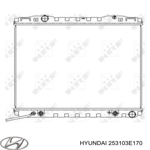 Купить 253103E170 Hyundai/Kia Радиатор водяной