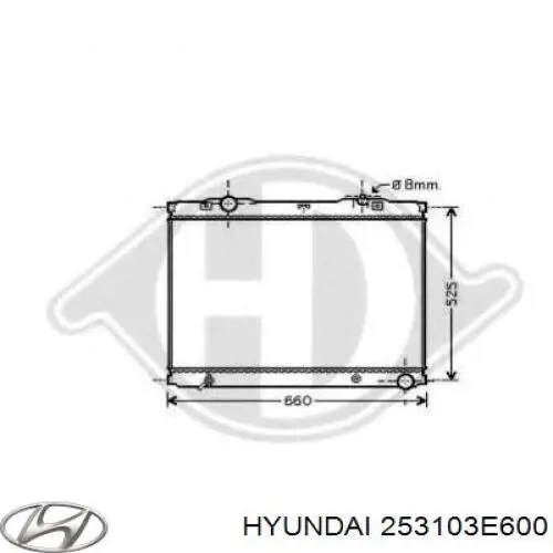 Радиатор 253103E600 Hyundai/Kia