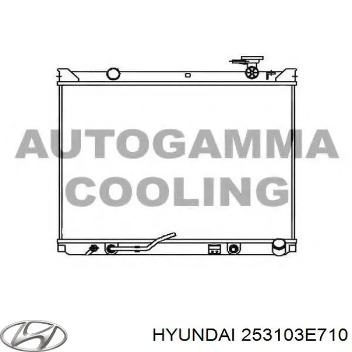 Купить 253103E710 Hyundai/Kia Радиатор водяной