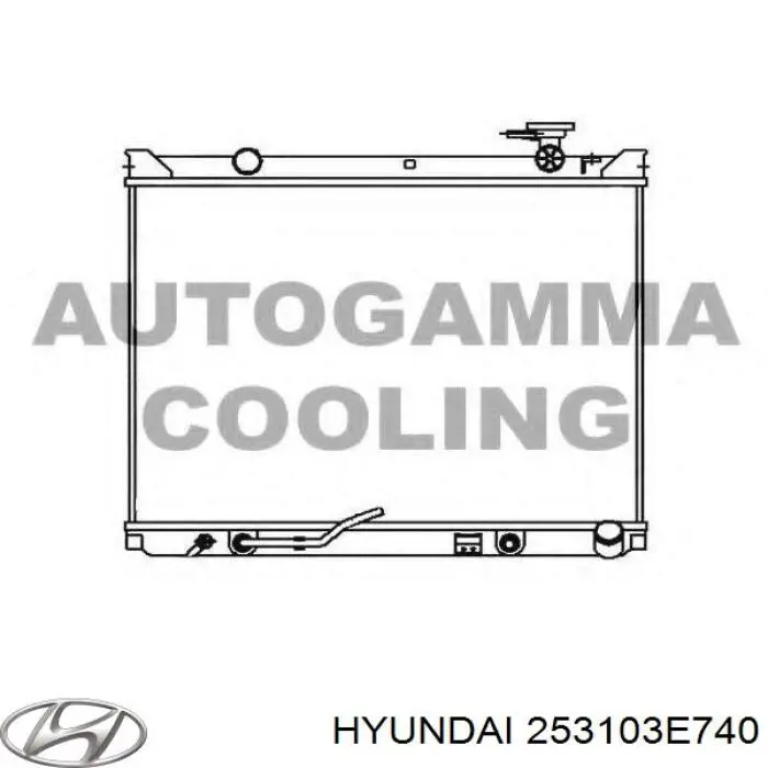 Купить 253103E740 Hyundai/Kia Радиатор водяной