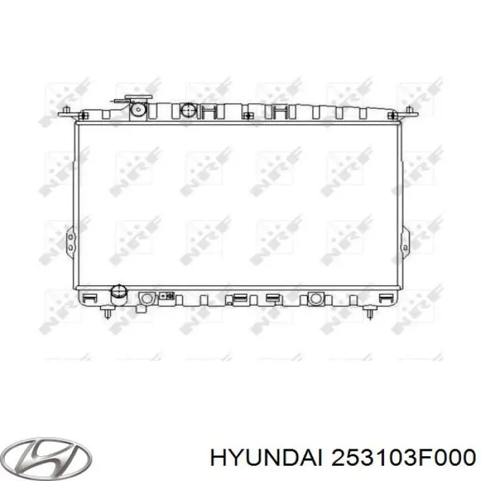 253103F001 Hyundai/Kia radiador de esfriamento de motor