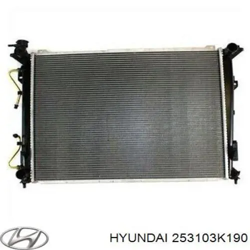 Радиатор охлаждения двигателя Hyundai/Kia 253103K190