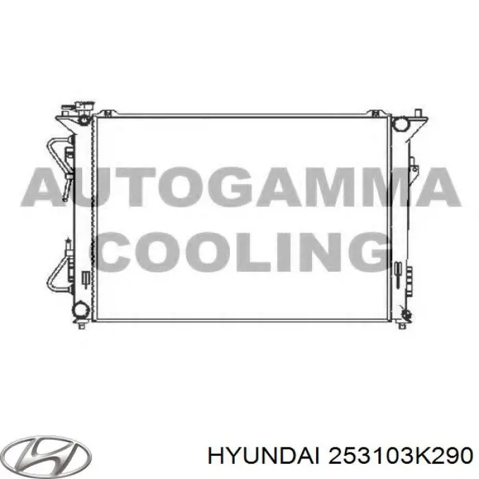 Купить 253103K290 Hyundai/Kia Радиатор водяной