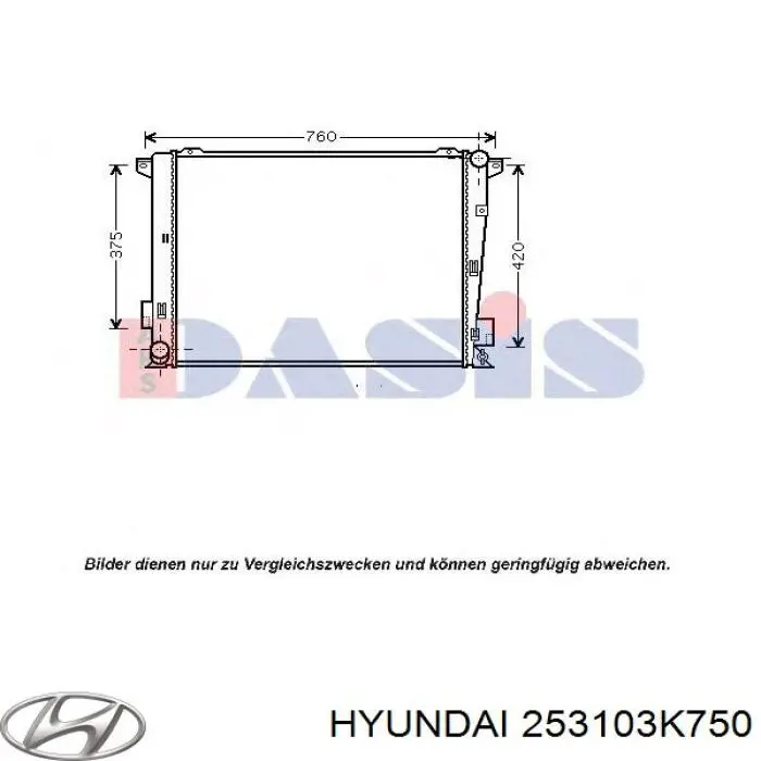 Radiador de esfriamento de motor para Hyundai Sonata (NF)