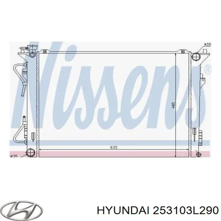 Радиатор охлаждения двигателя Hyundai/Kia 253103L290 цена, от 84.06 USD
