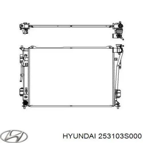 Радиатор охлаждения двигателя Hyundai/Kia 253103S000 цена, от 87.13 USD