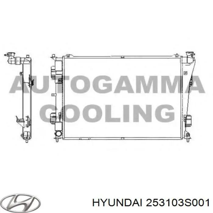 Радиатор 253103S001 Hyundai/Kia