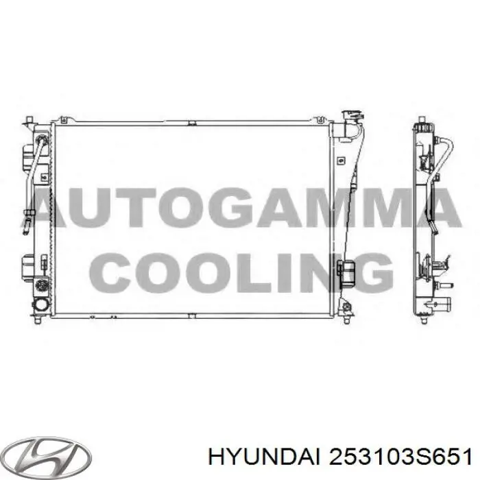253103S651 Hyundai/Kia радиатор