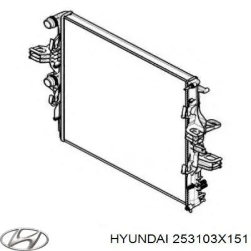 Радиатор 253103X151 Hyundai/Kia