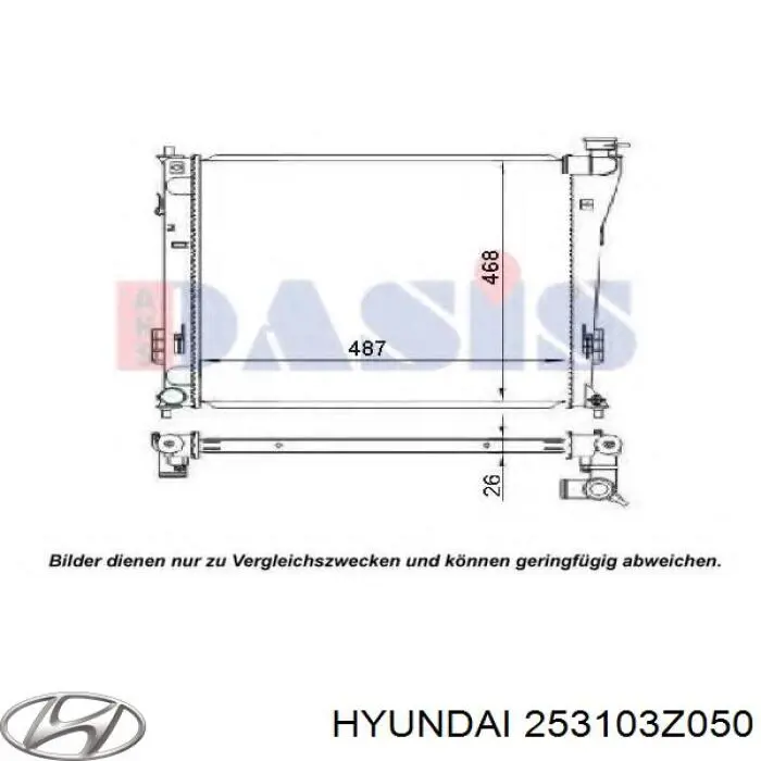 253103Z050 Hyundai/Kia радиатор