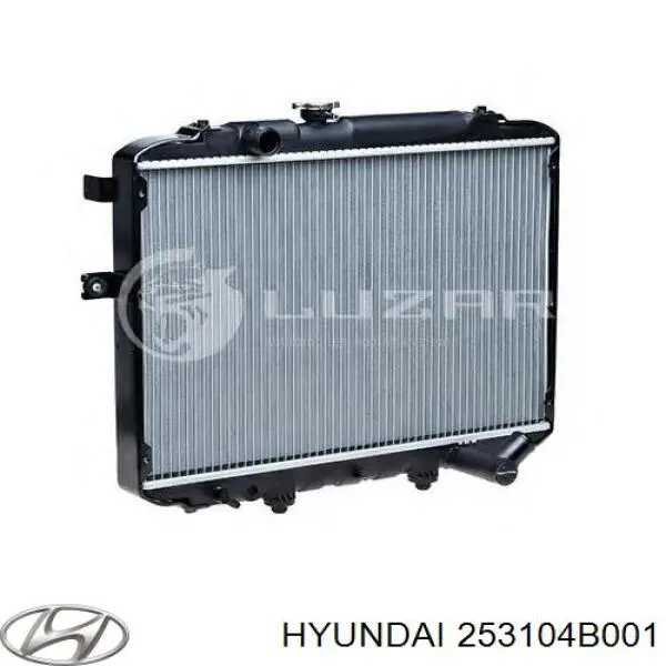 Радиатор охлаждения двигателя Hyundai/Kia 253104B001 цена, от 86.05 USD