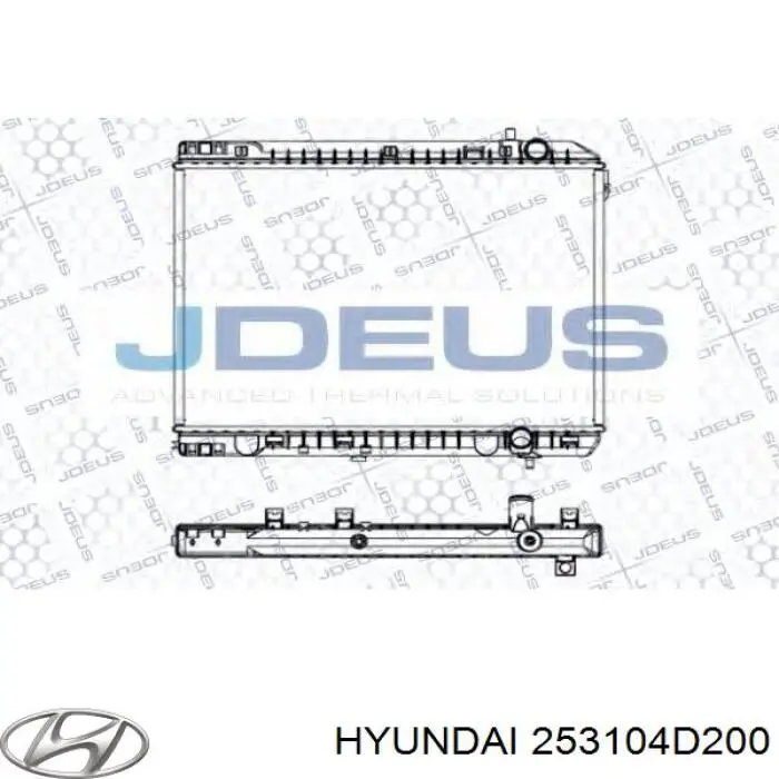 Радиатор охлаждения двигателя Hyundai/Kia S253104D200 цена, от 238.28 USD